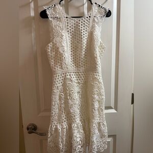 BCBGMaxAzria White Lace Dress